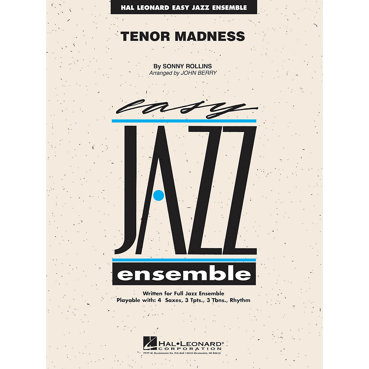 Hal Leonard Tenor Madness Jazz Band Level 2 by Sonny Rollins Arranged by John Berry thumbnail