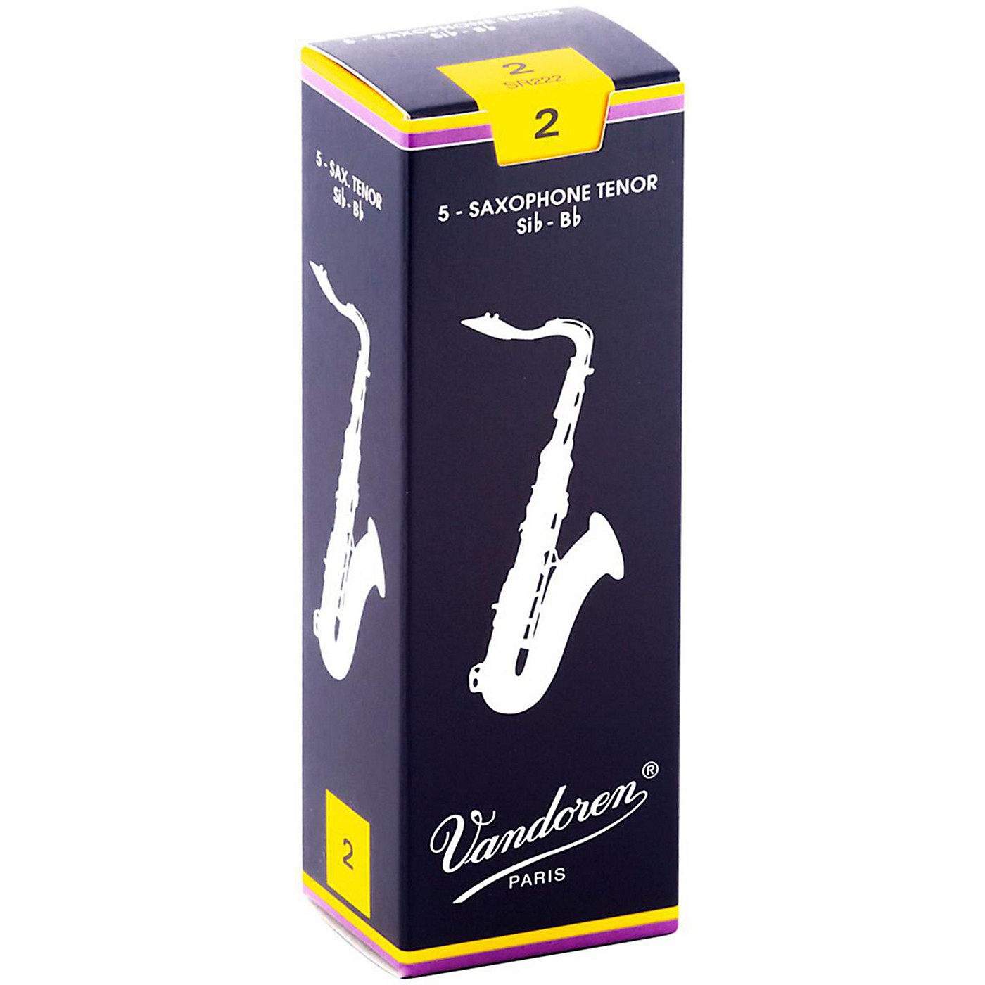 Bravo Synthetic Reeds for Tenor Saxophone Box of 5 Reeds Strength 2.5 