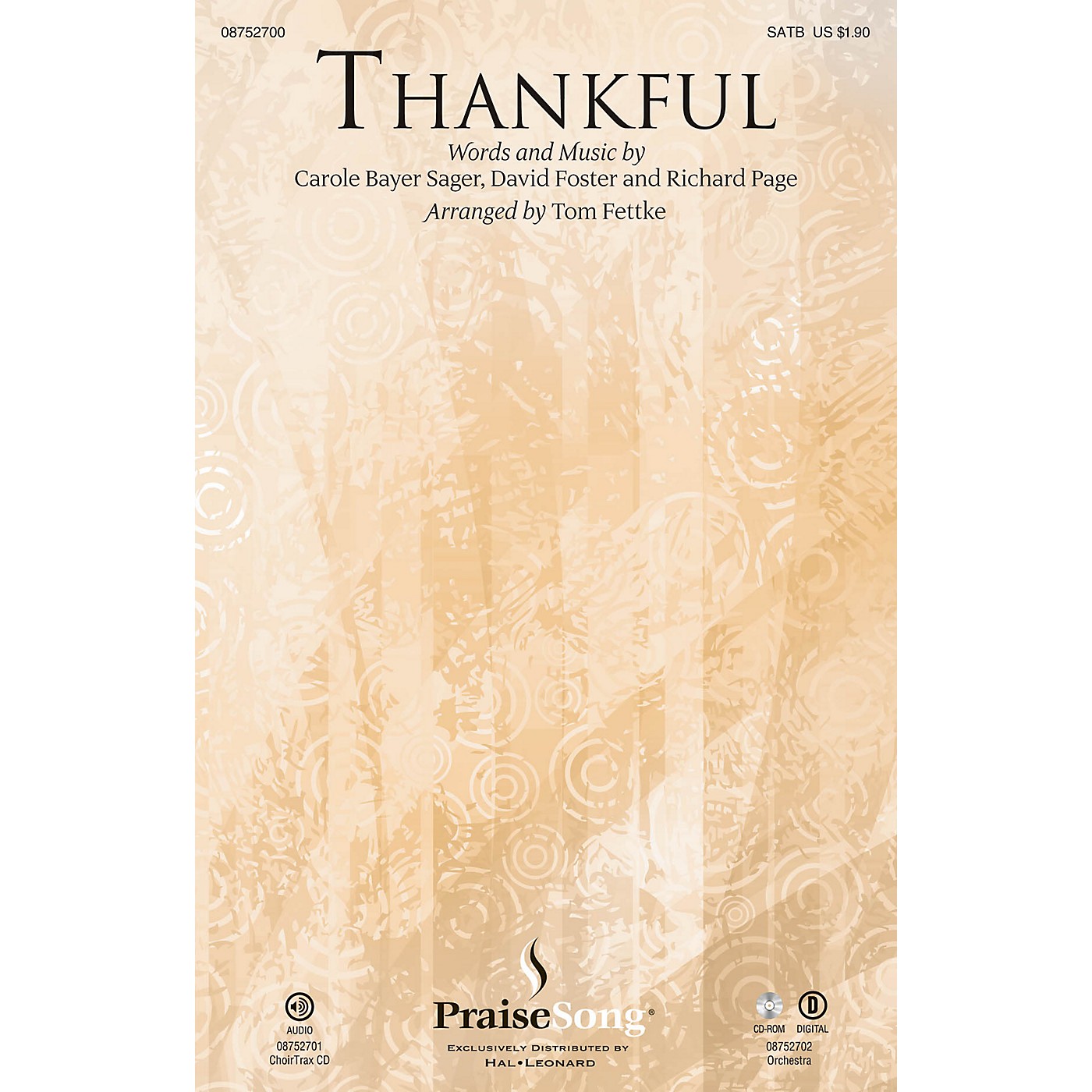 PraiseSong Thankful SATB by Josh Groban arranged by Tom Fettke thumbnail