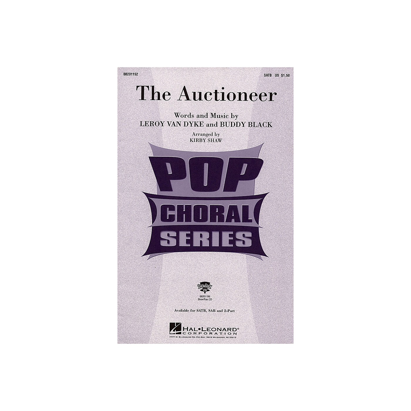 Hal Leonard The Auctioneer (ShowTrax CD) Arranged by Kirby Shaw thumbnail