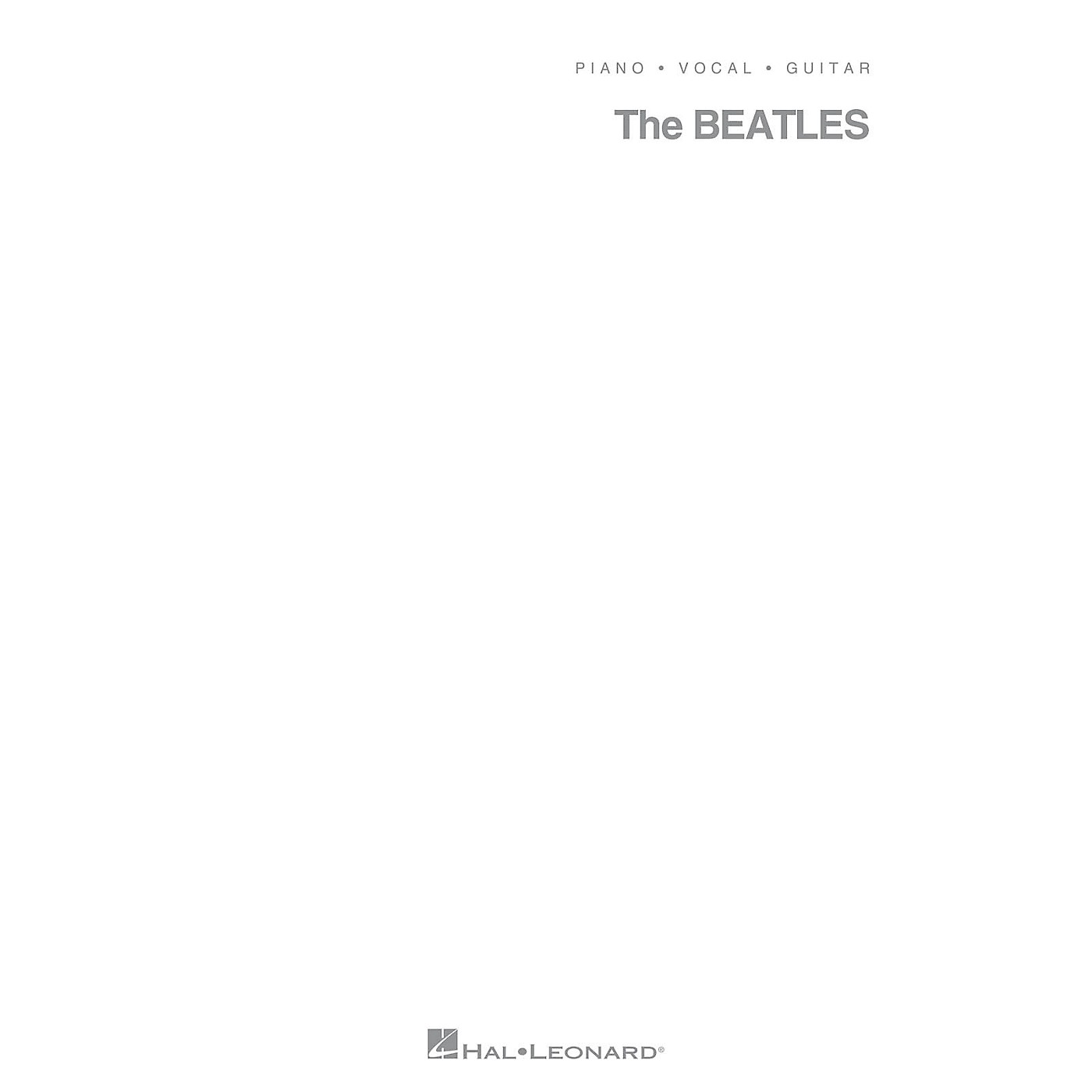 Hal Leonard The Beatles - White Album Piano/Vocal/Guitar Songbook thumbnail