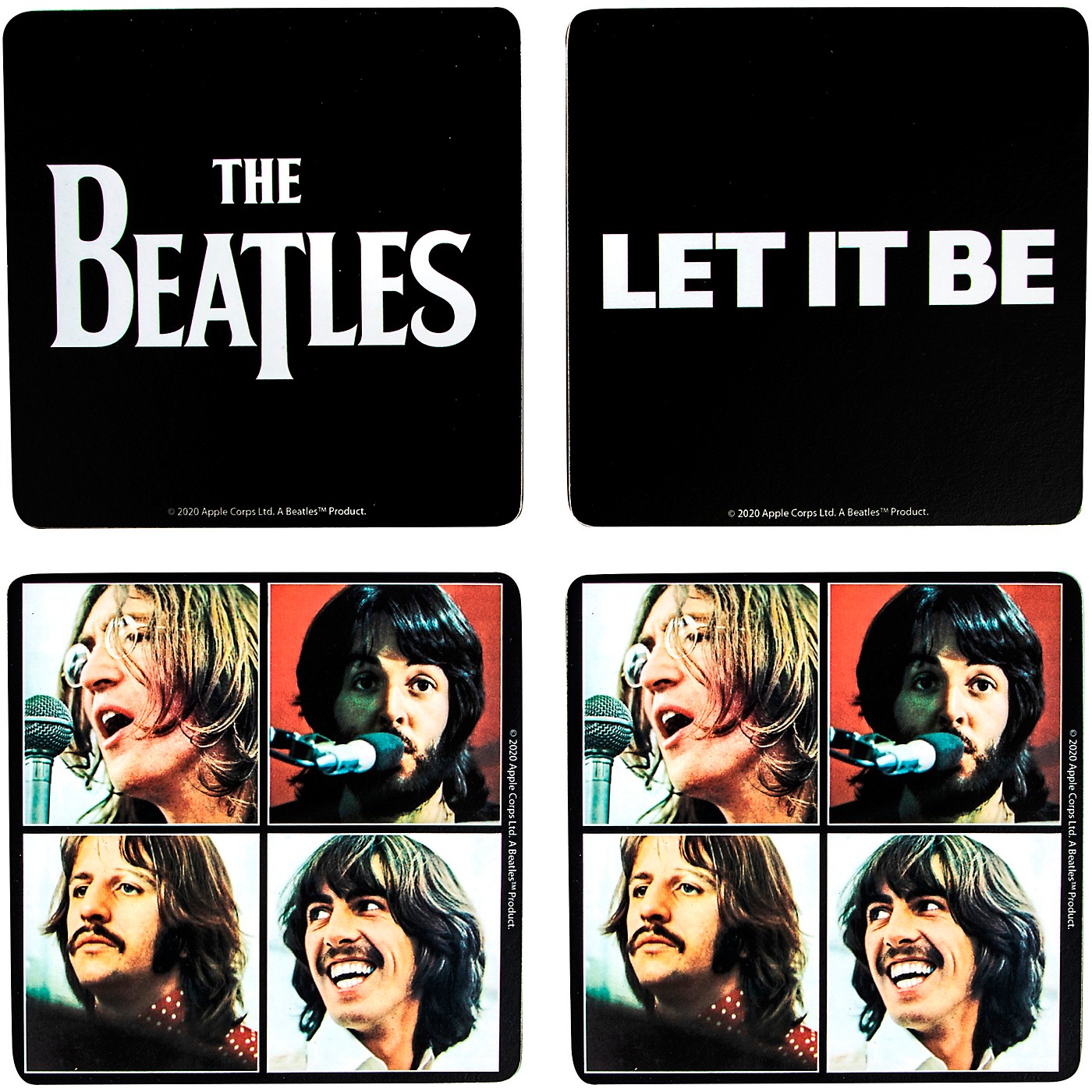Vandor The Beatles Let It Be MDF Coasters, Set of 4 thumbnail