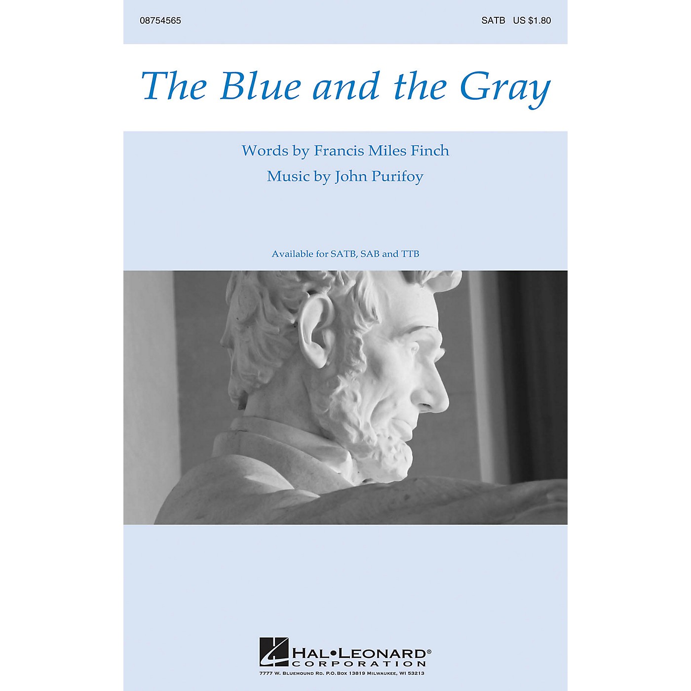 Hal Leonard The Blue and the Gray SATB composed by John Purifoy thumbnail