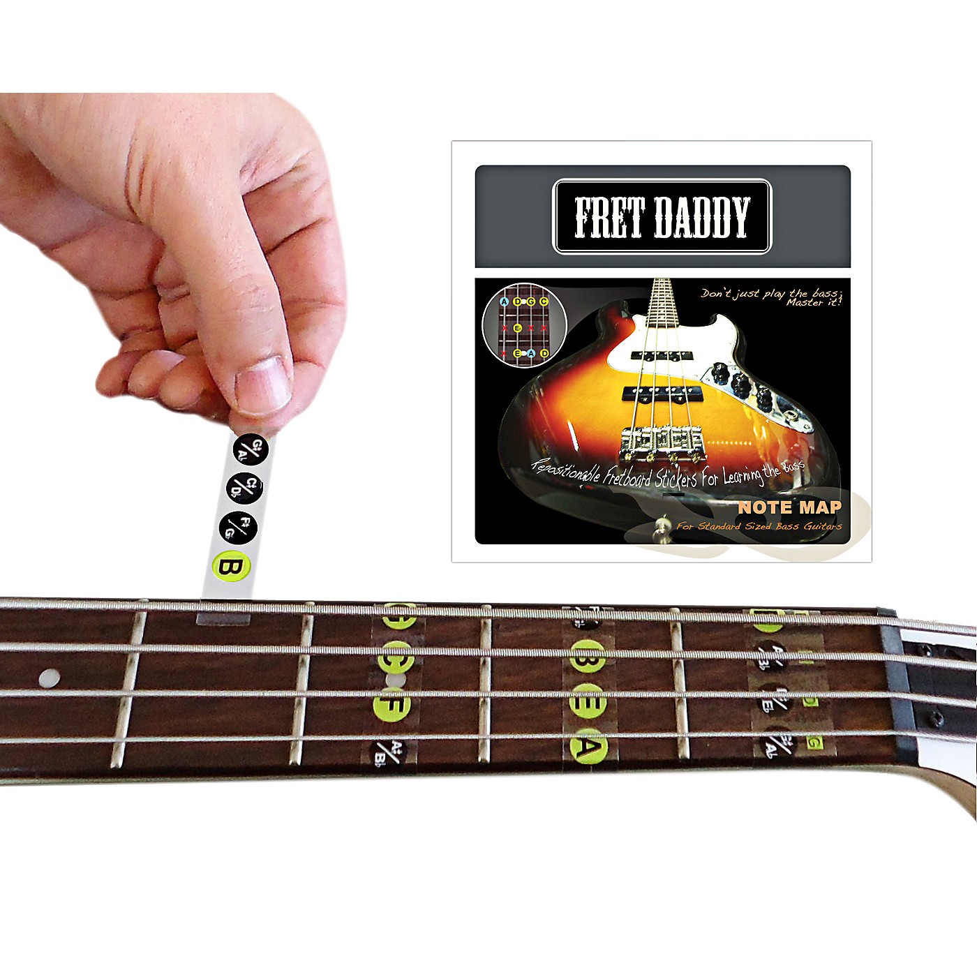 Fret Daddy The Fretboard Note Map for Bass Guitar thumbnail