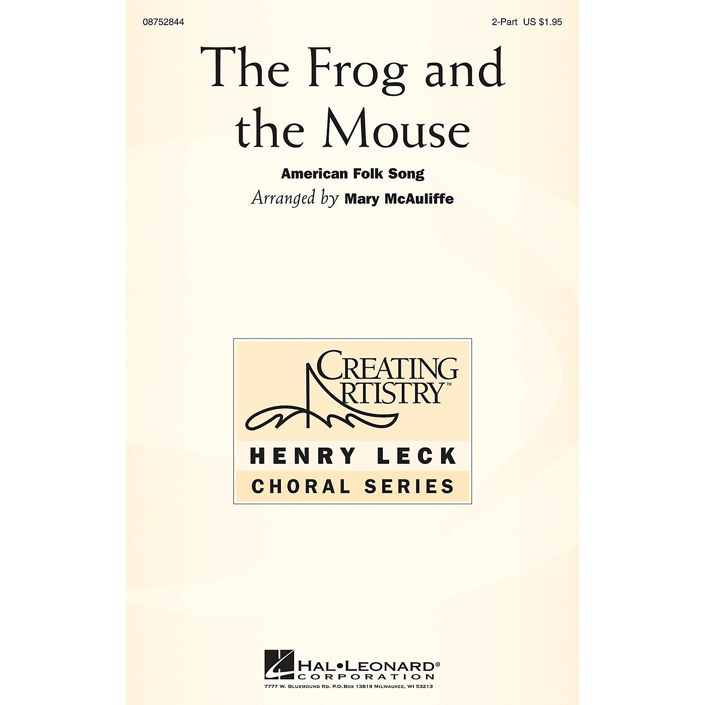 Hal Leonard The Frog and the Mouse 2-Part arranged by Mary McAuliffe thumbnail