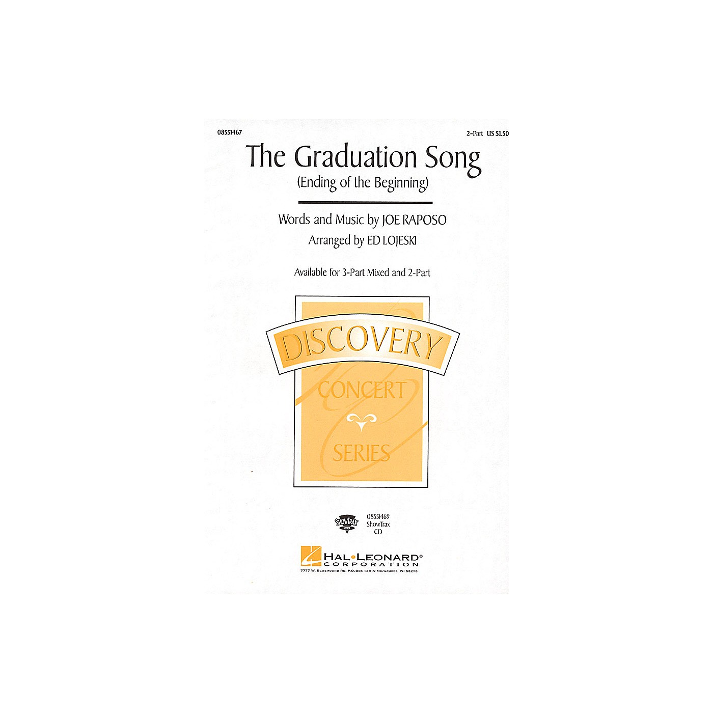Hal Leonard The Graduation Song (Ending of the Beginning) 2-Part arranged by Ed Lojeski thumbnail