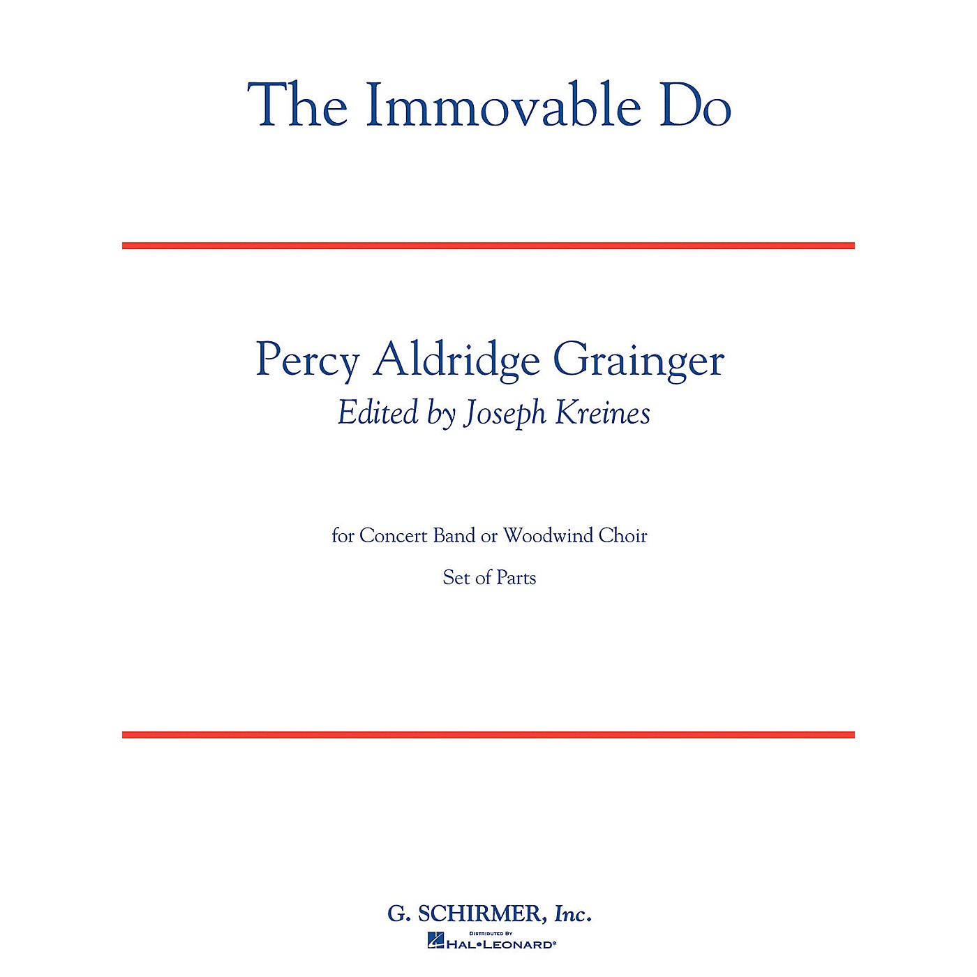 G. Schirmer The Immovable Do Concert Band Level 4-5 Composed by Percy Grainger thumbnail