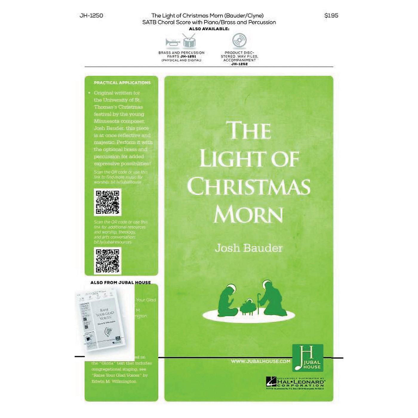 Jubal House Publications The Light of Christmas Morn BRASS/PERCUSSION PARTS Composed by Josh Bauder thumbnail