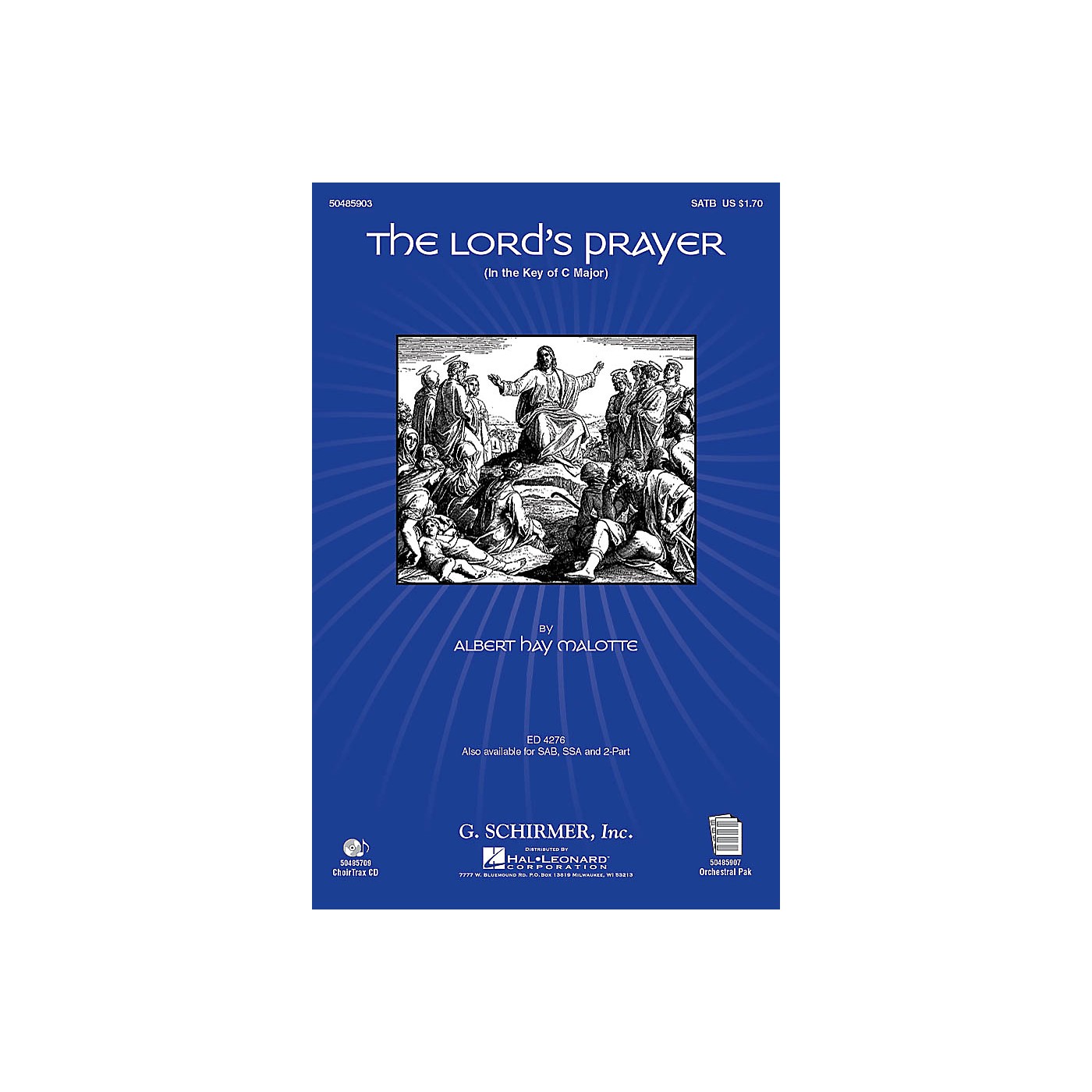 G. Schirmer The Lord's Prayer (in C, with Orchestra) CHOIRTRAX CD Arranged by Janet Day thumbnail