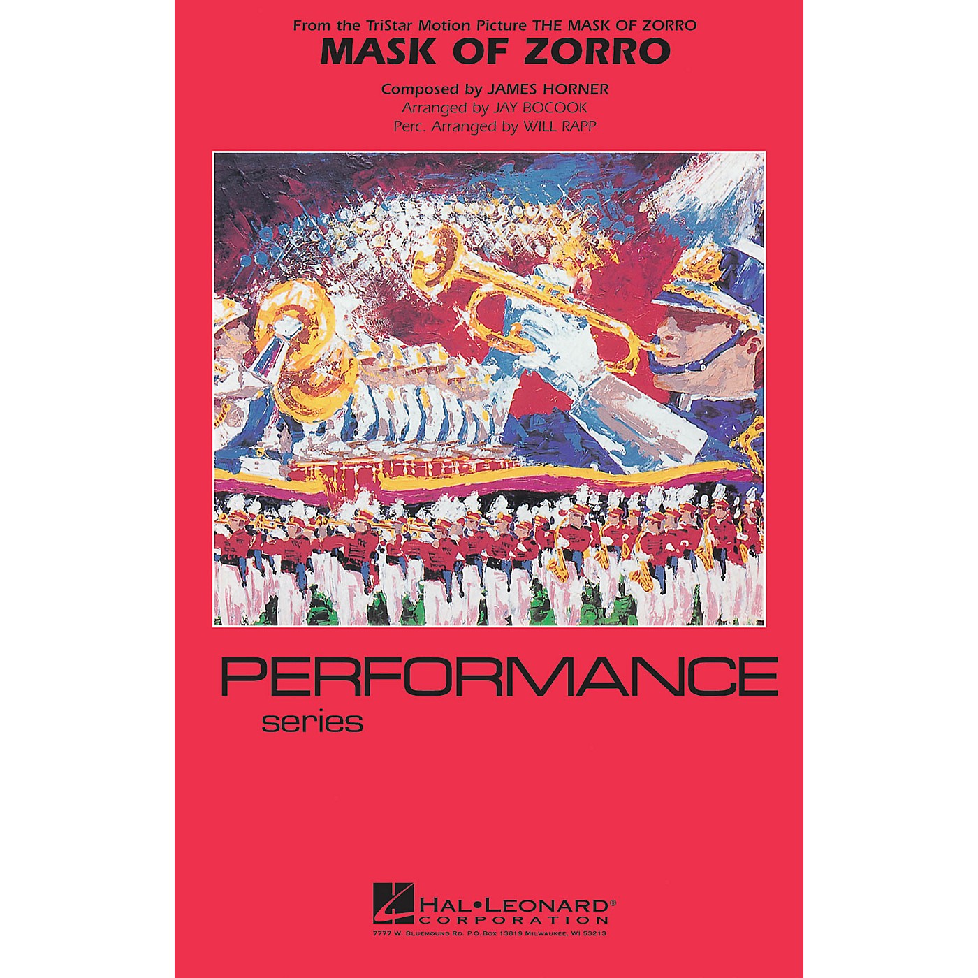 Hal Leonard The Mask of Zorro Marching Band Level 4 Arranged by Jay Bocook thumbnail