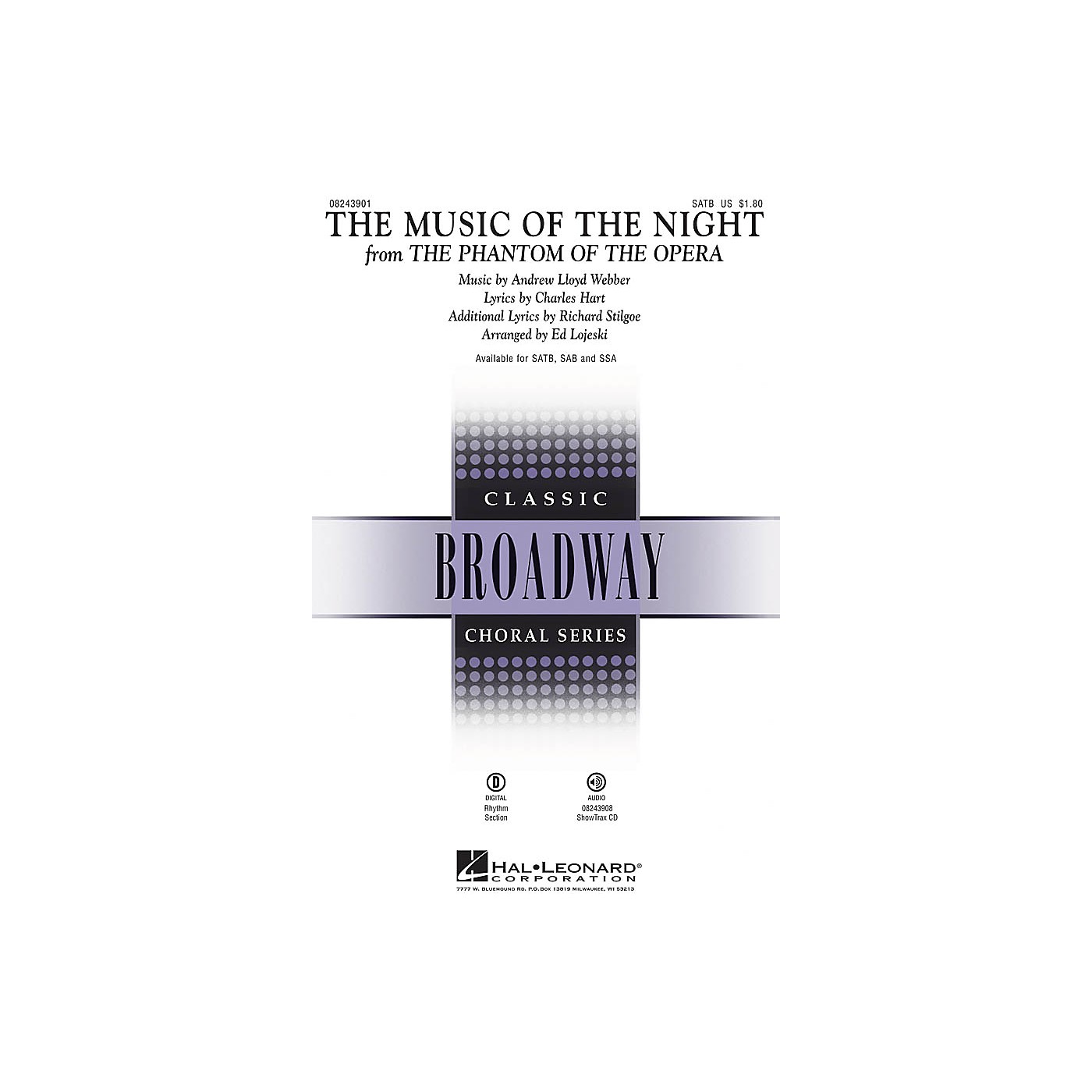 Hal Leonard The Music of the Night ShowTrax CD Arranged by Ed Lojeski thumbnail