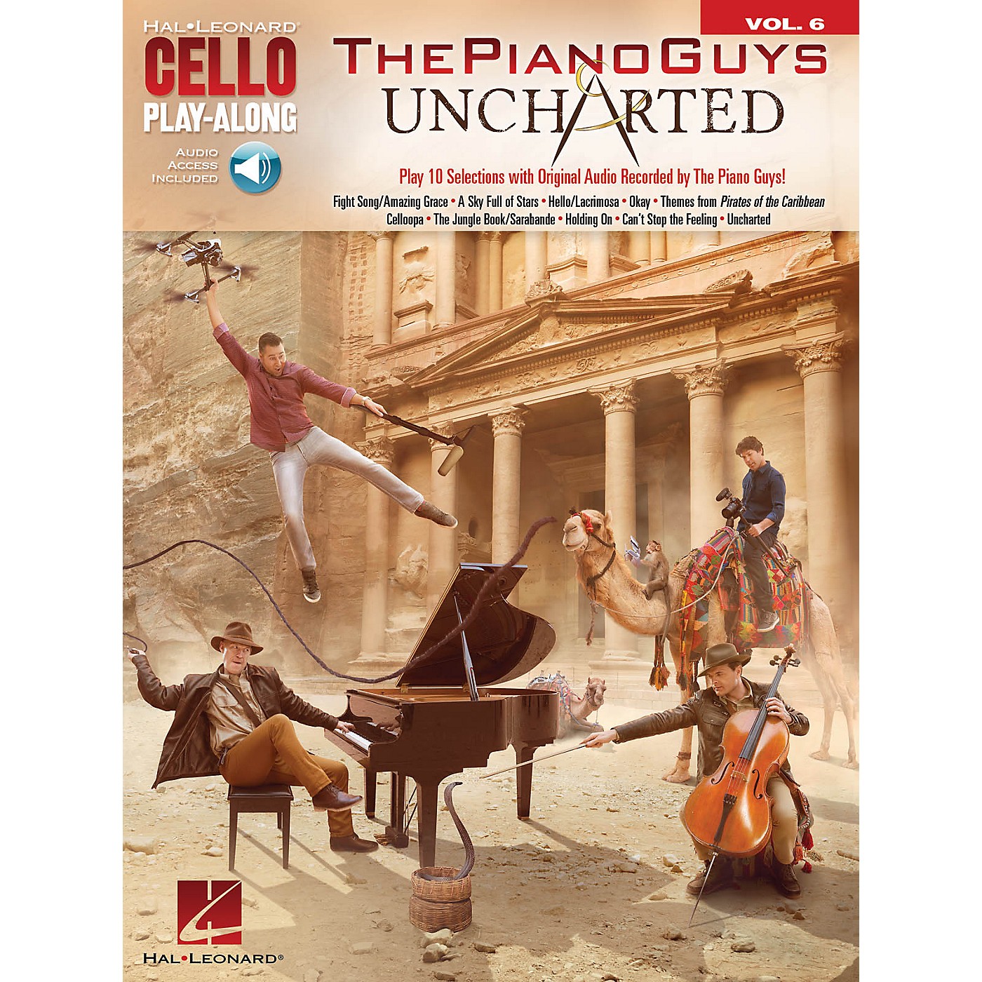 Hal Leonard The Piano Guys - Uncharted Cello Play-Along Series Softcover Audio Online Performed by The Piano Guys thumbnail