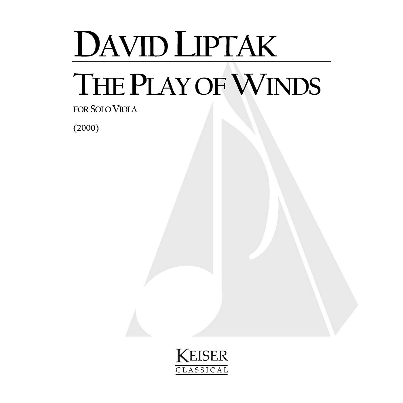 Lauren Keiser Music Publishing The Play of Winds (Viola Solo) LKM Music Series Composed by David Liptak thumbnail