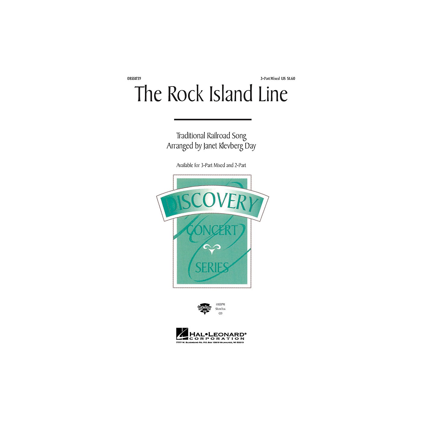 Hal Leonard The Rock Island Line 3-Part Mixed arranged by Janet Klevberg Day thumbnail