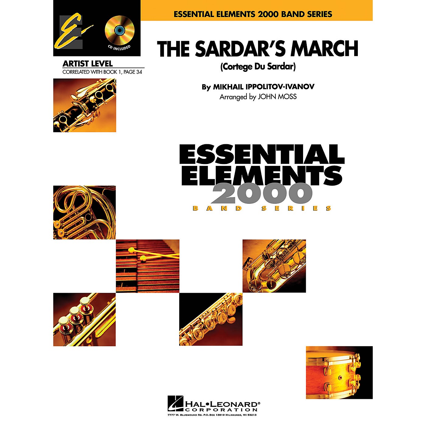 Hal Leonard The Sardar's March (Includes Full Performance CD) Concert Band Level 1 Arranged by John Moss thumbnail