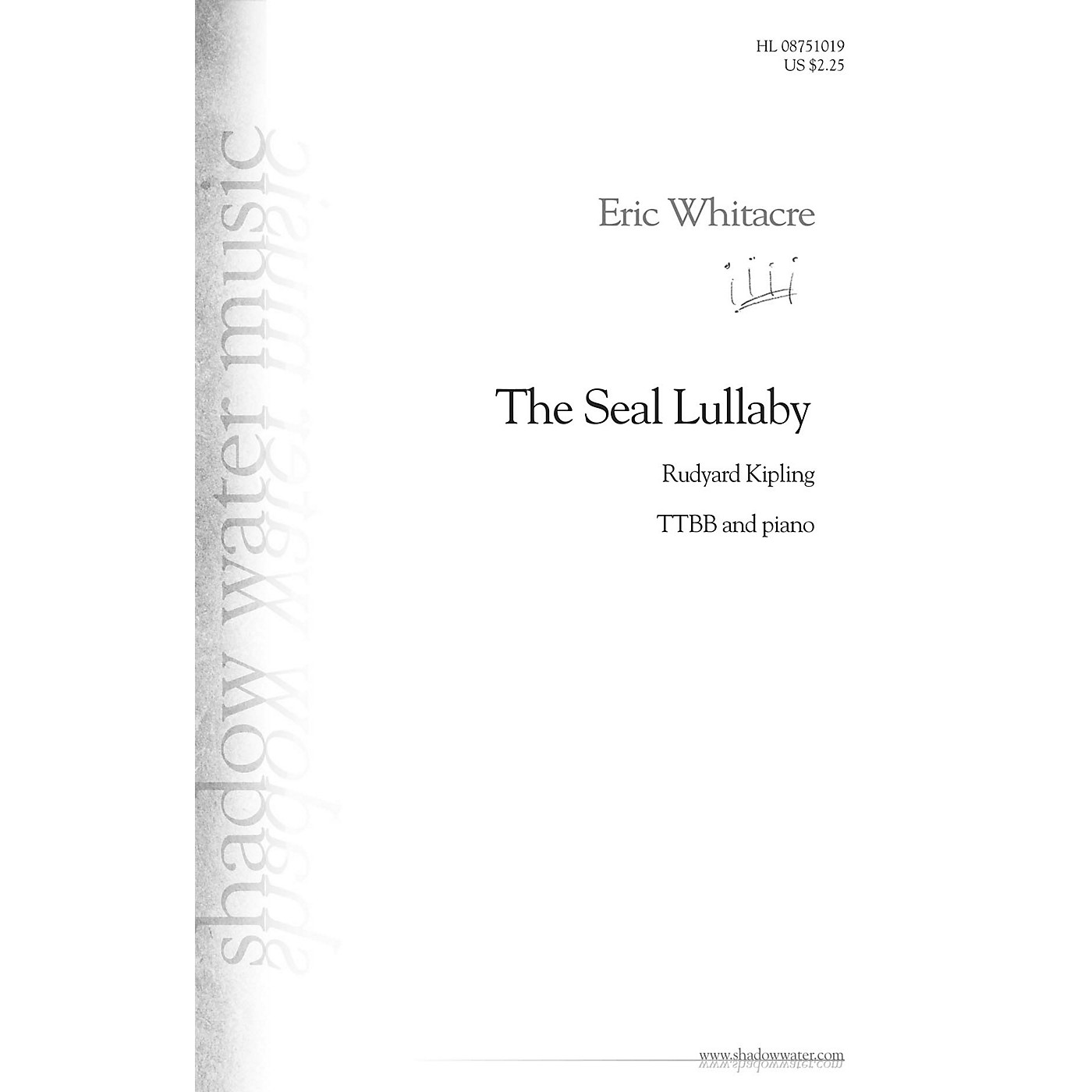 Shadow Water Music The Seal Lullaby TTBB composed by Eric Whitacre thumbnail