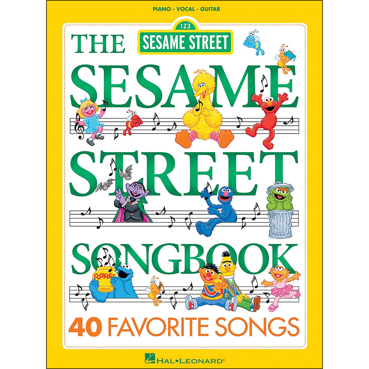 Hal Leonard The Sesame Street Songbook 40 Favorite Songs arranged for piano, vocal, and guitar (P/V/G) thumbnail