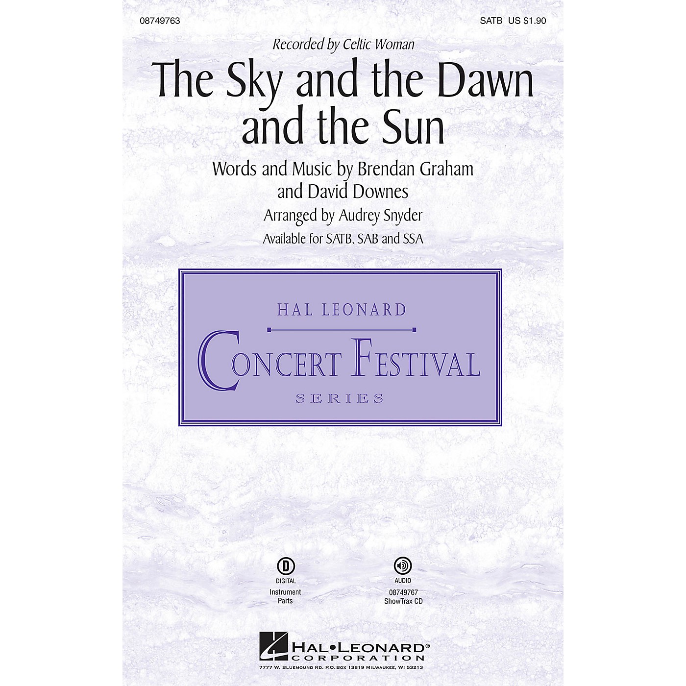 Hal Leonard The Sky and the Dawn and the Sun SSA by Celtic Woman Arranged by Audrey Snyder thumbnail