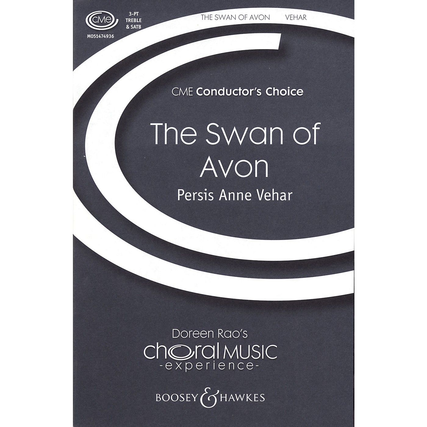 Boosey and Hawkes The Swan of Avon (CME Conductor's Choice) SATB composed by Persis Anne Vehar thumbnail