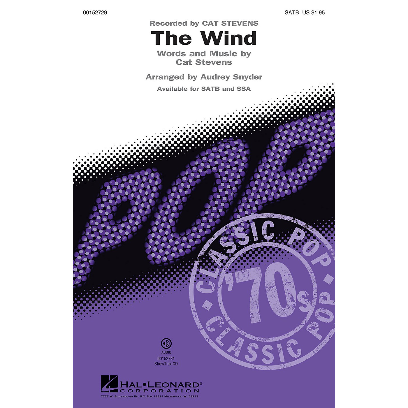 Hal Leonard The Wind ShowTrax CD by Cat Stevens Arranged by Audrey Snyder thumbnail
