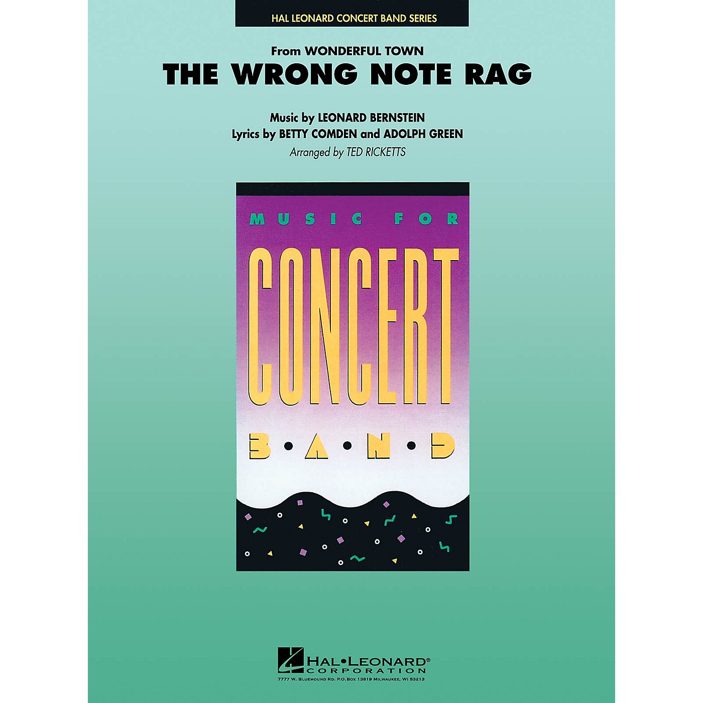 Hal Leonard The Wrong Note Rag (from Wonderful Town) Concert Band Level 4-5 Arranged by Ted Ricketts thumbnail