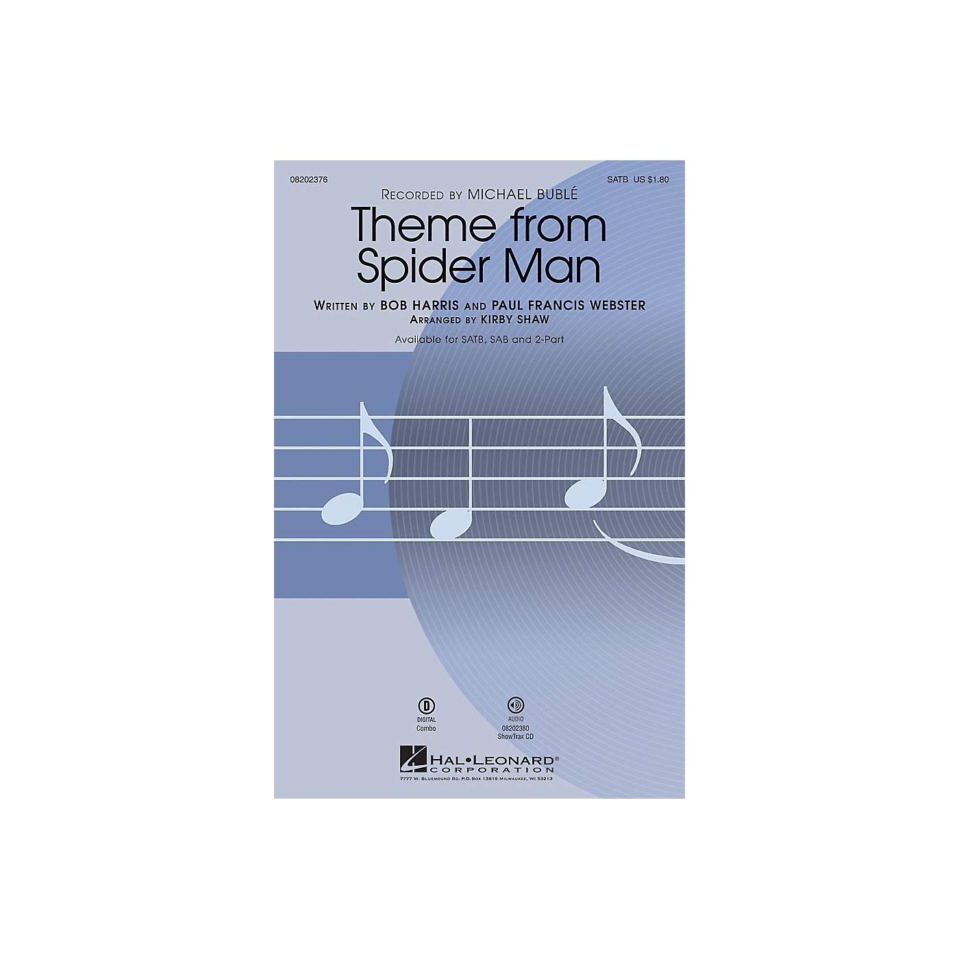 Hal Leonard Theme from Spider Man ShowTrax CD by Michael Bublé Arranged by Kirby Shaw thumbnail