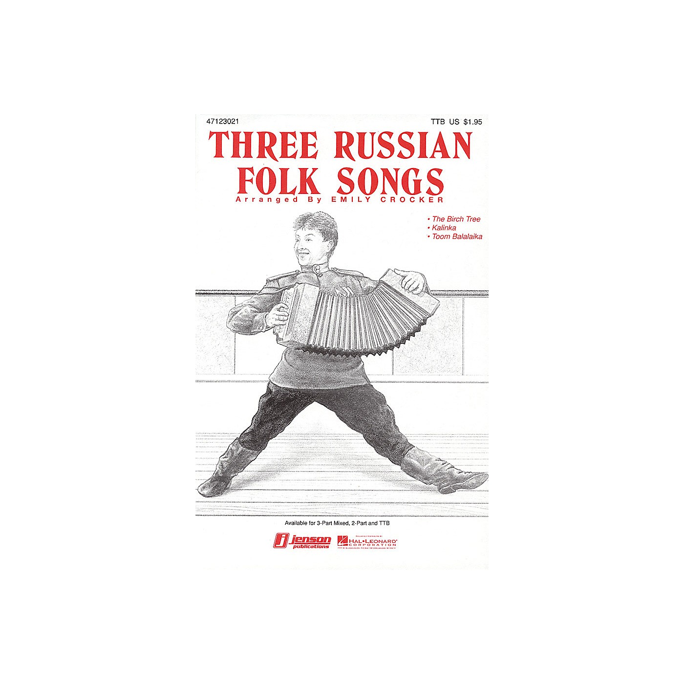 Hal Leonard Three Russian Folk Songs (Medley) TTB arranged by Emily Crocker thumbnail