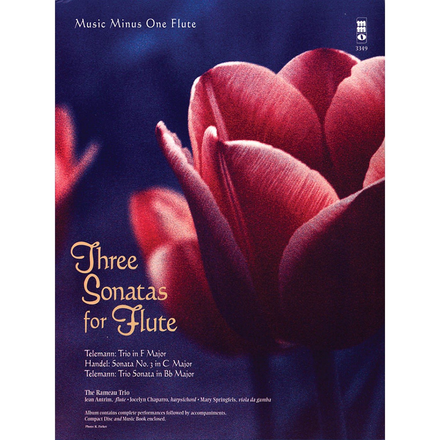 Music Minus One Three Sonatas for Flute Music Minus One Series Softcover with CD Composed by Various thumbnail