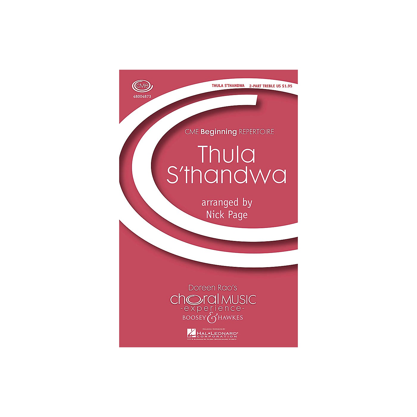 Boosey and Hawkes Thula s'Thwanda (CME Beginning) 2-Part arranged by Nick Page thumbnail
