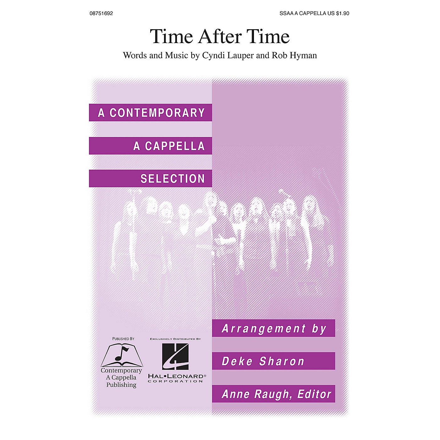 Contemporary A Cappella Publishing Time After Time SSAA A Cappella by Cyndi Lauper arranged by Deke Sharon thumbnail