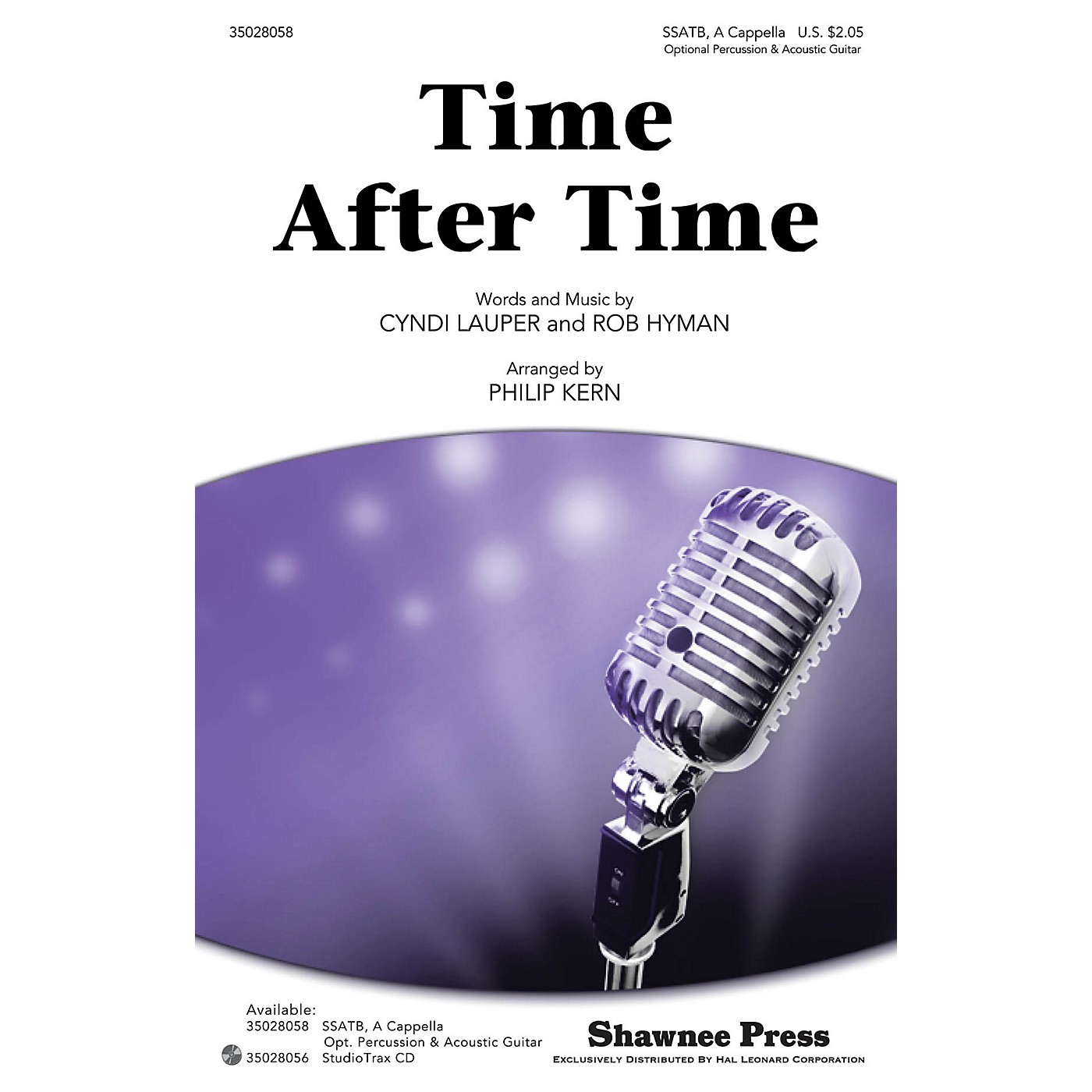Shawnee Press Time After Time SSATB by Cyndi Lauper arranged by Philip Kern thumbnail