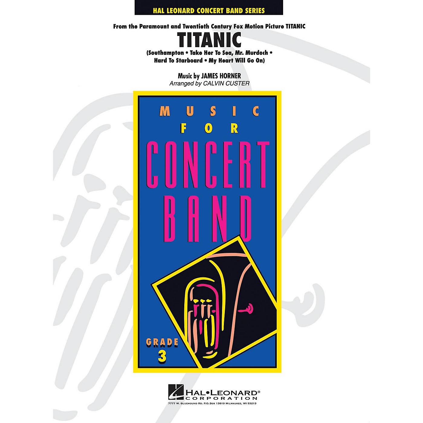 Hal Leonard Titanic Medley Movie Full Score Concert Band thumbnail