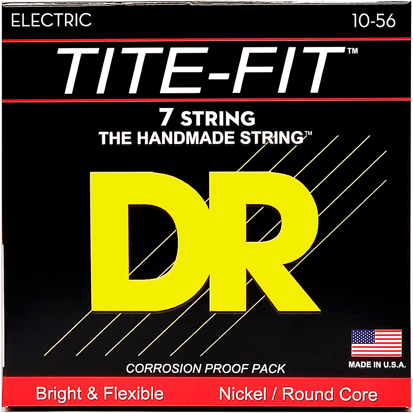 DR Strings Tite-Fit MT7-10 Medium 7-String Nickel Plated Electric Guitar Strings thumbnail