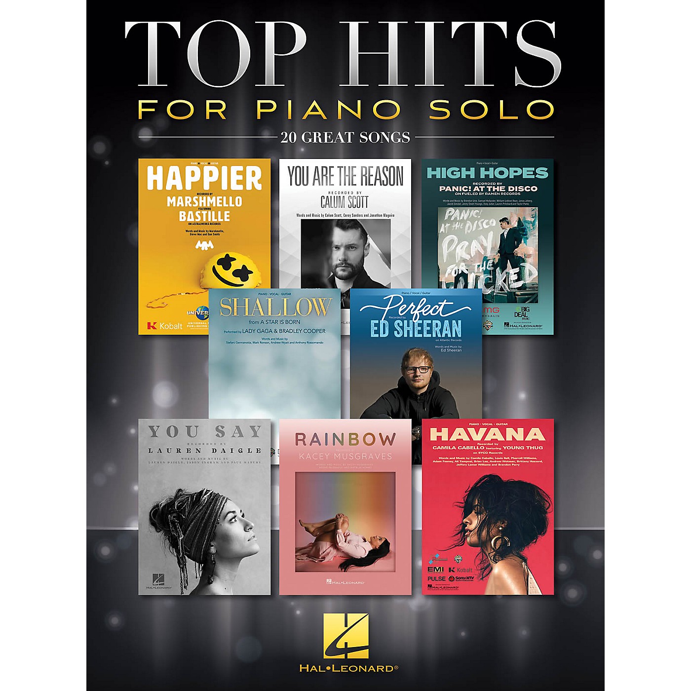 Hal Leonard Top Hits for Piano Solo (20 Great Songs) Piano Solo Songbook thumbnail