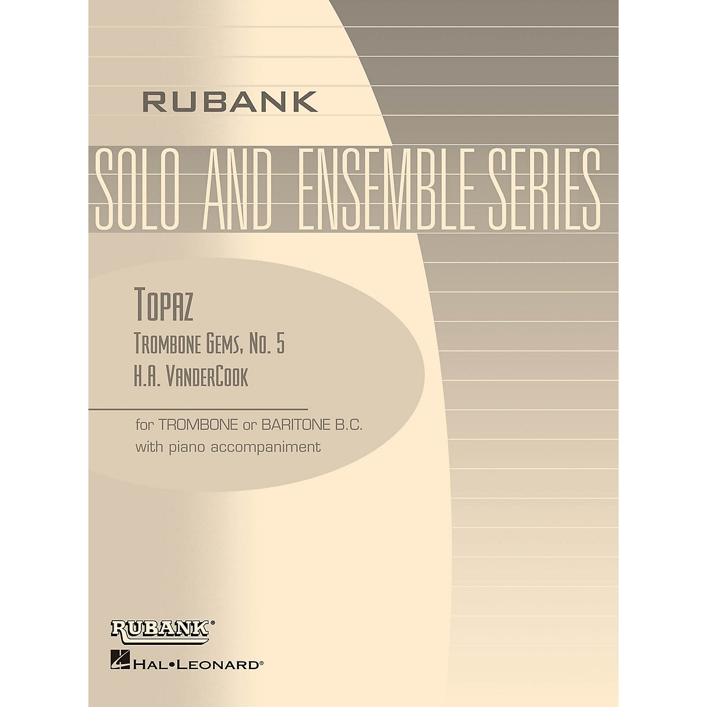 Rubank Publications Topaz (Trombone (Baritone B.C.) Solo with Piano - Grade 2) Rubank Solo/Ensemble Sheet Series thumbnail