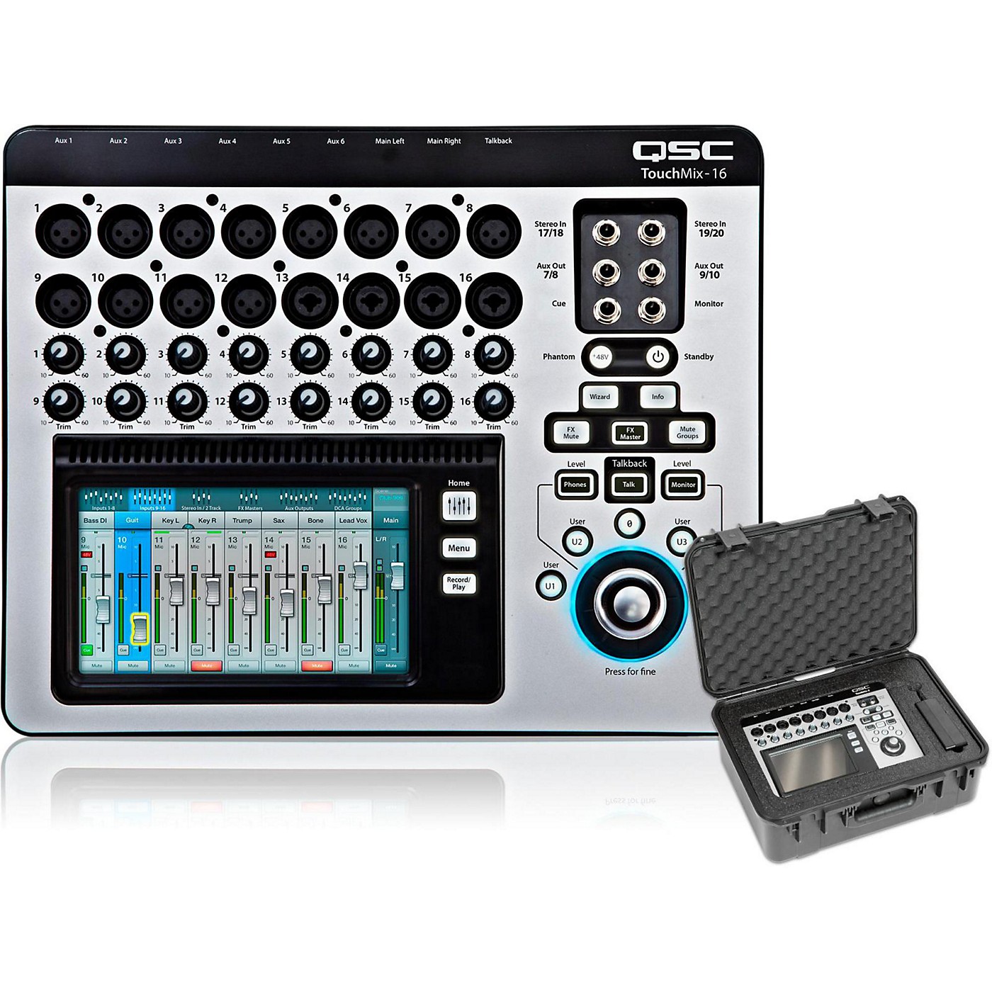 QSC TouchMix-16 Compact Digital Mixer with Case thumbnail