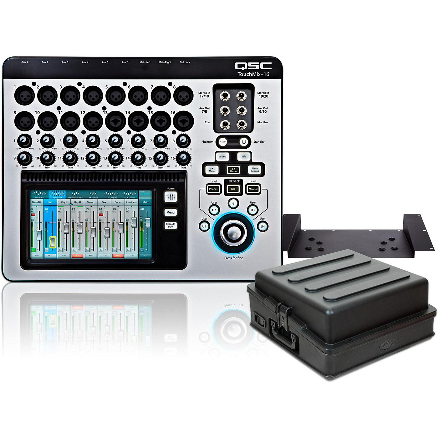 QSC TouchMix-16 Compact Digital Mixer with Rackmount Kit and Case thumbnail