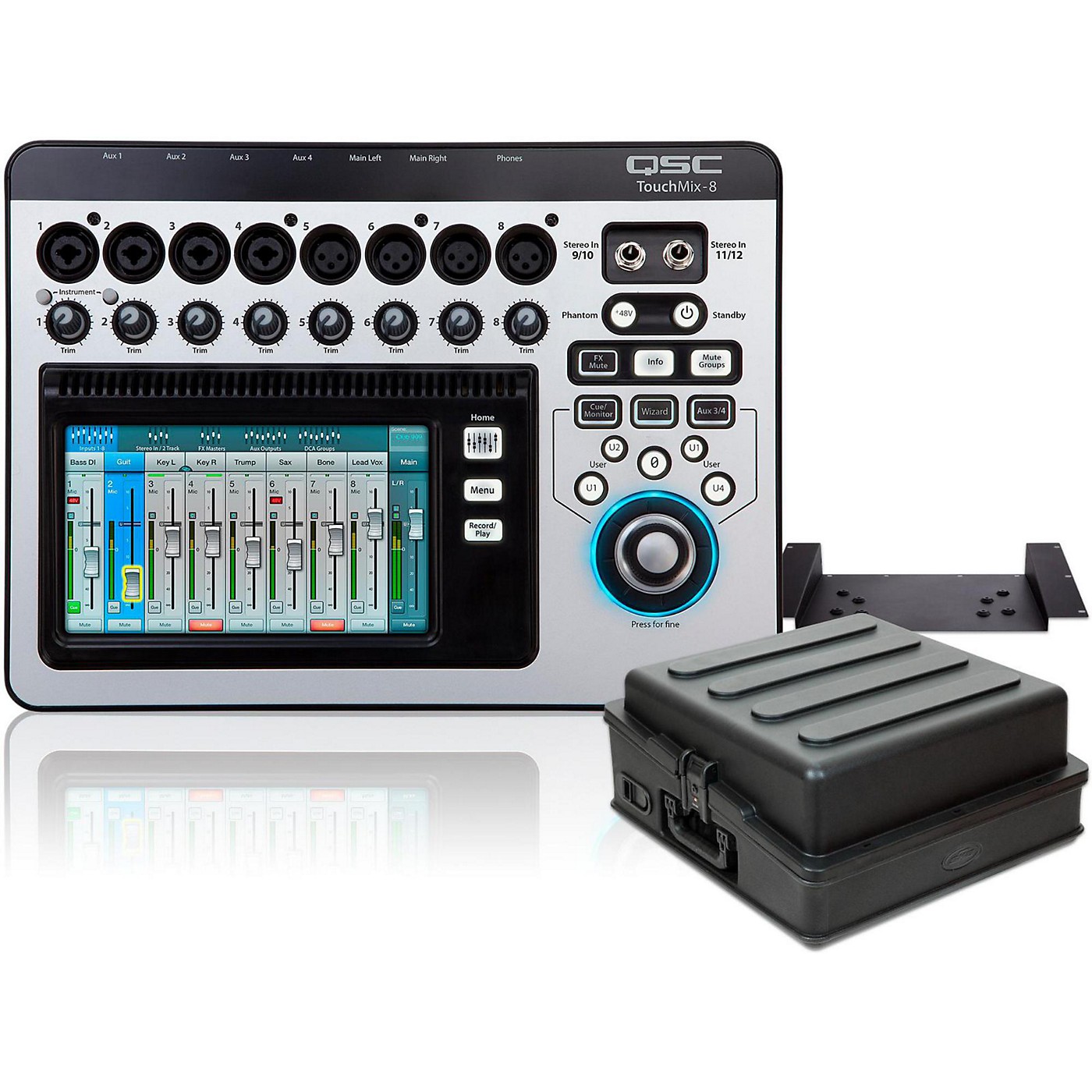 QSC TouchMix-8 Compact Digital Mixer With Rackmount Kit and Case thumbnail