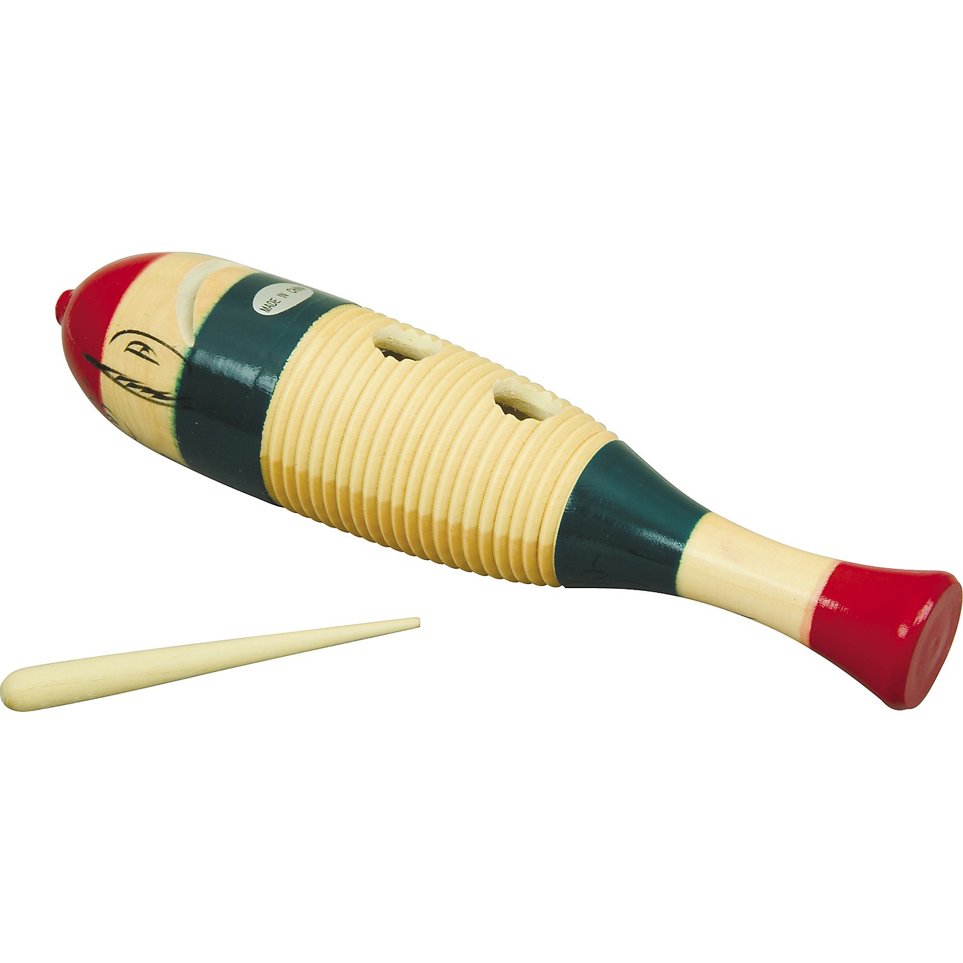 Rhythm Band Traditional Wood Guiro with Scratcher thumbnail