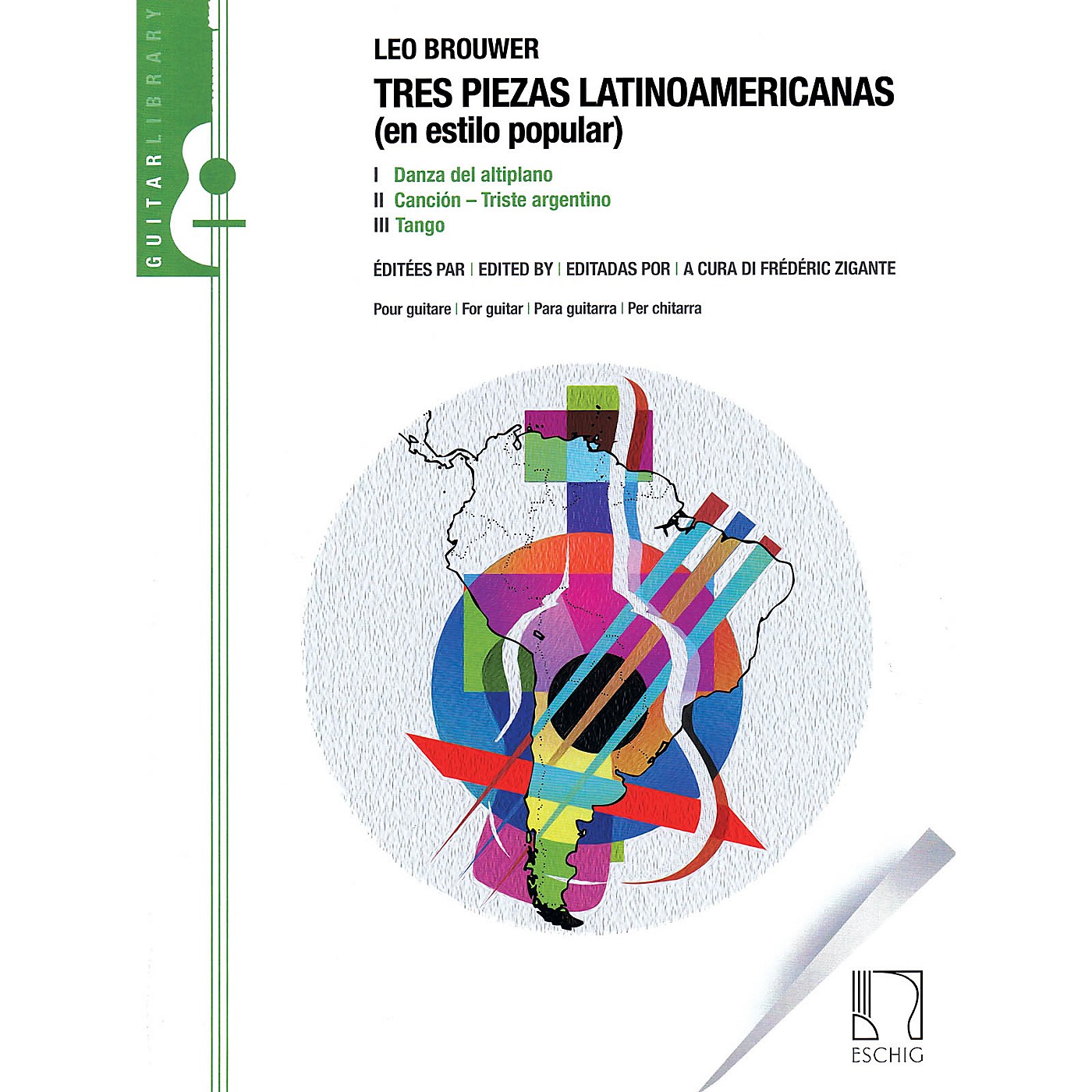 Max Eschig Tres Piezas Latinoamericas (En Estilo Popular) Editions Durand Series Softcover thumbnail
