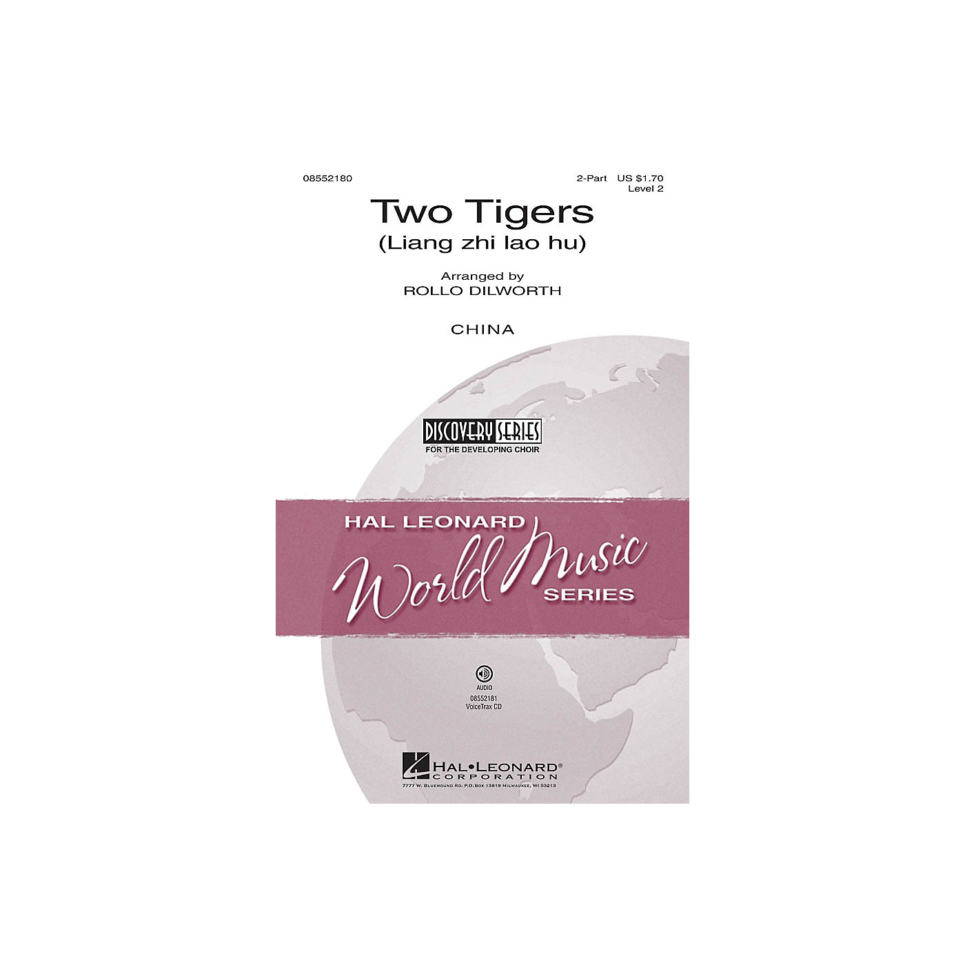 Hal Leonard Two Tigers (Liang zhi lao hu) Discovery Level 2 VoiceTrax CD Arranged by Rollo Dilworth thumbnail