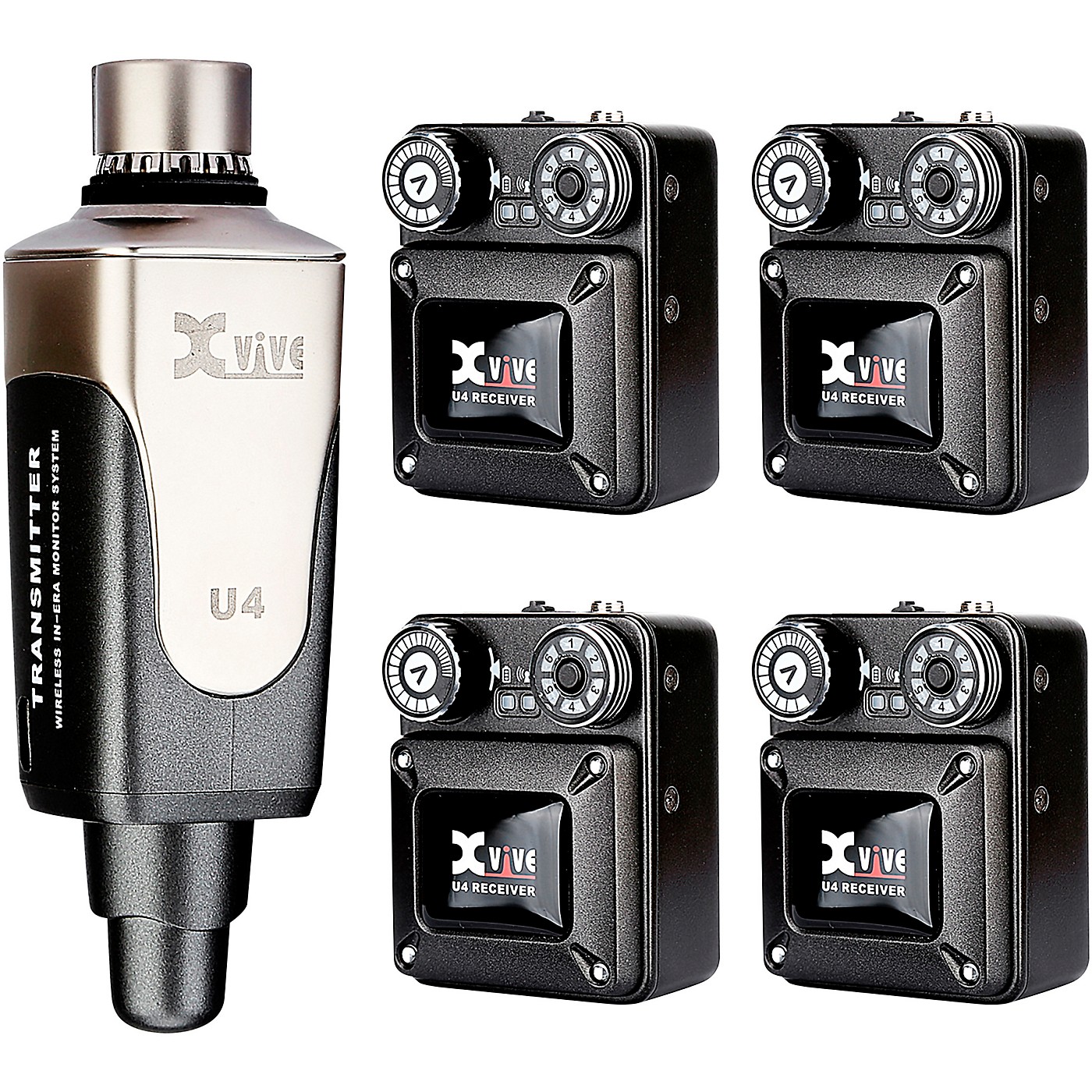 Xvive U4 In-Ear Wireless Monitor System With One Transmitter and 4 Receivers thumbnail