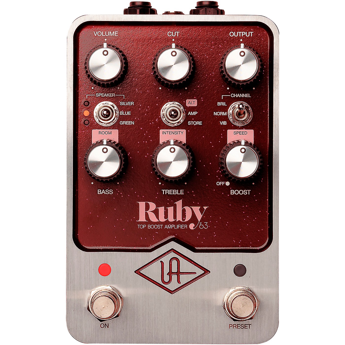 Universal Audio UAFX Ruby '63 Top Boost Amplifier Effects Pedal thumbnail
