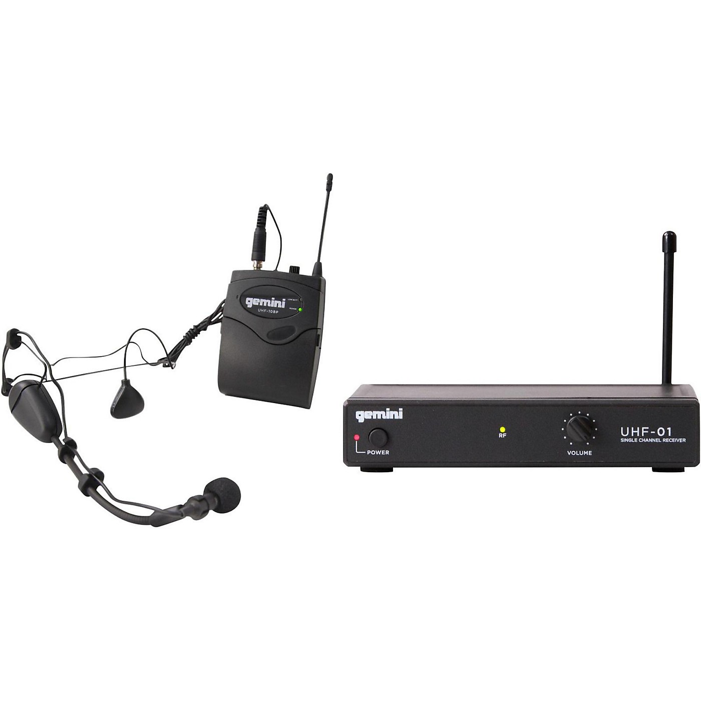Gemini UHF-01HL Wireless Headset/Lavalier Combo System thumbnail