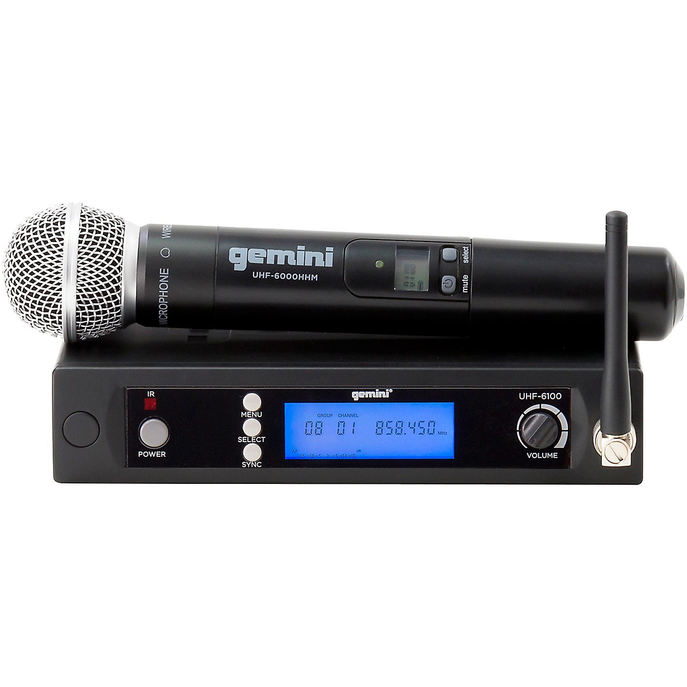 Gemini UHF-6100M Single Handheld Wireless System, 512 -537.5mHz thumbnail