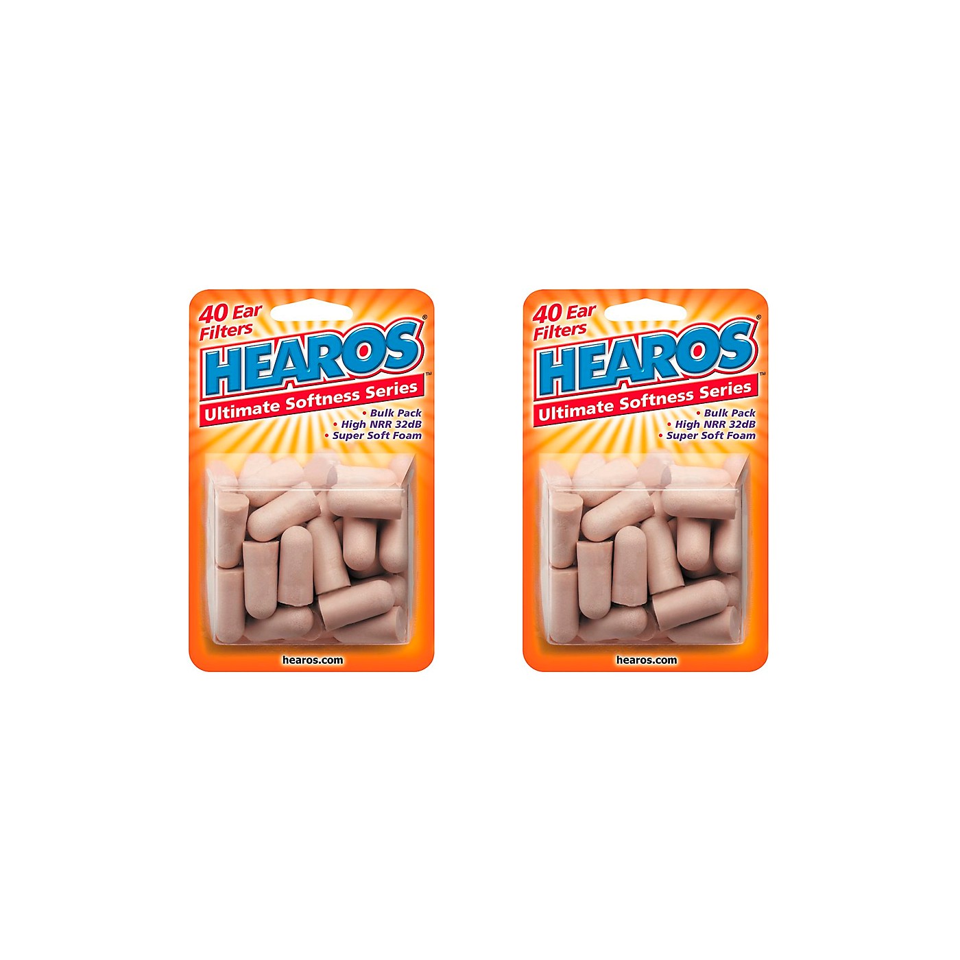 Hearos Ultimate Softness Bulk Pack Ear Plugs 20 Pair (Pack of 2) thumbnail