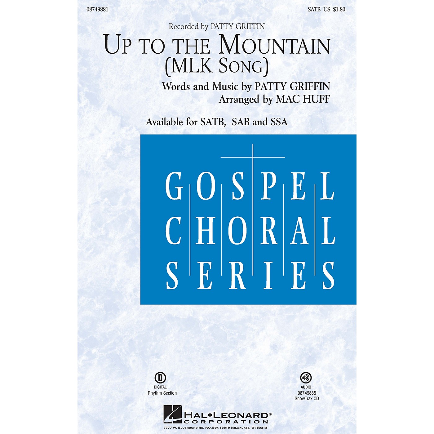 Hal Leonard Up to the Mountain (MLK Song) ShowTrax CD by Kelly Clarkson Arranged by Mac Huff thumbnail