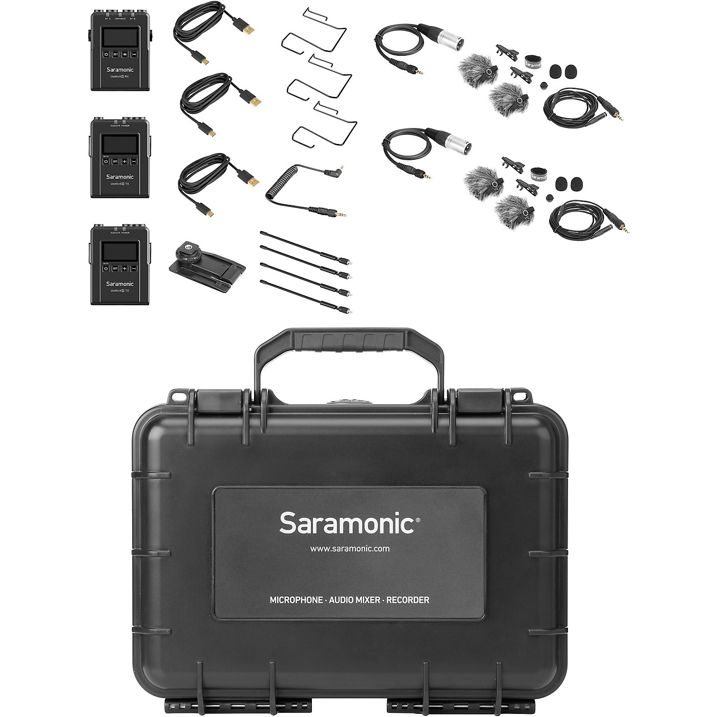 Saramonic UwMic9S Kit2 Dual Channel Advanced Wireless UHF Lavalier System thumbnail