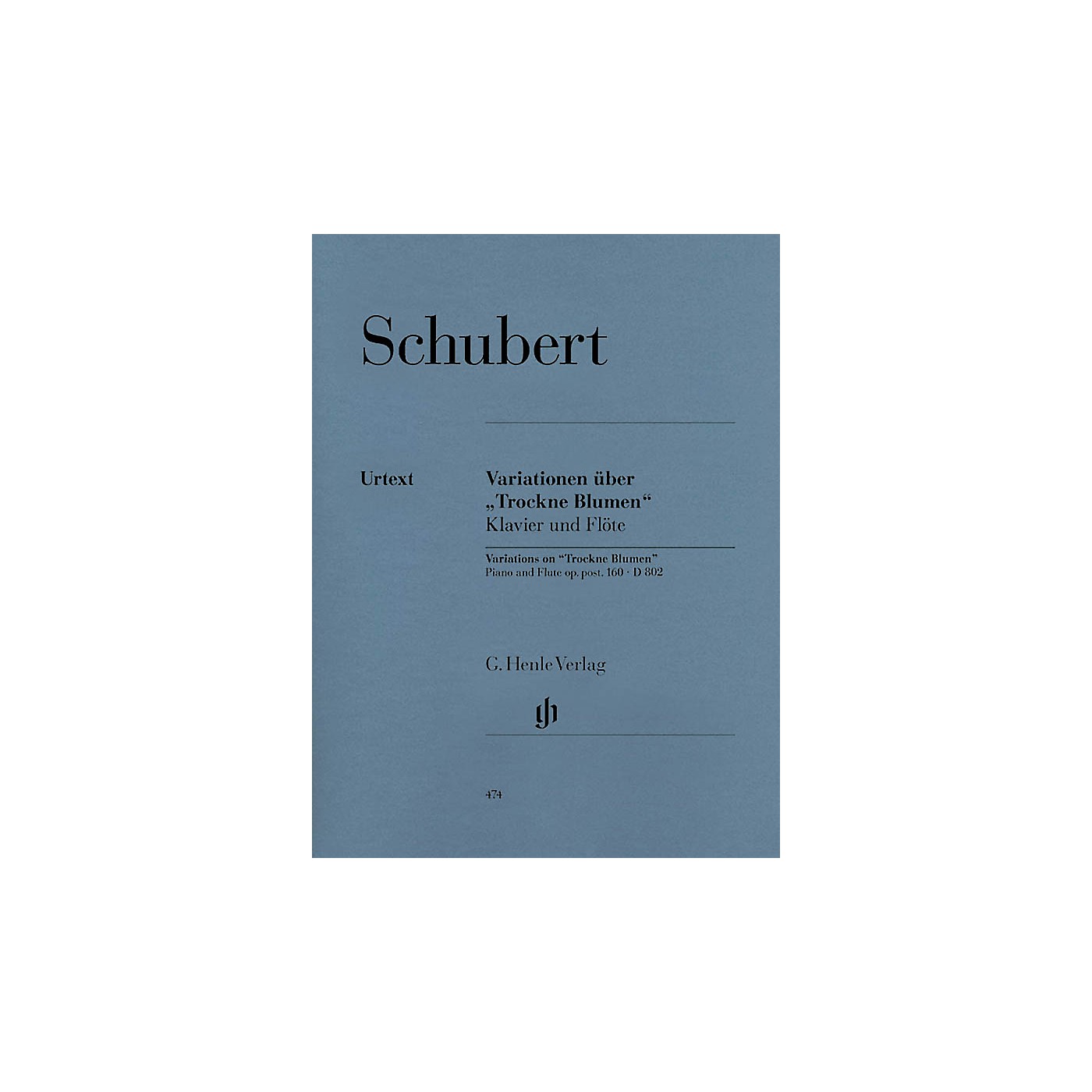 G. Henle Verlag Variations on Trockne Blumen in E minor, Op. Posth. 160, D 802 Henle Music Folios Series Softcover thumbnail
