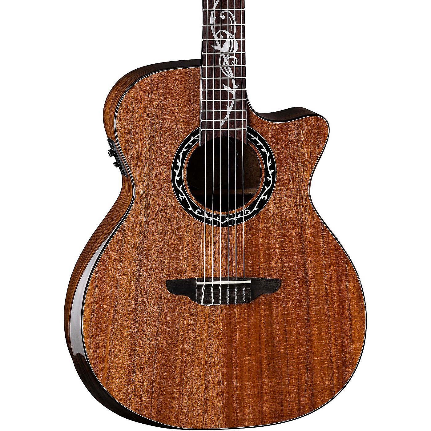 Luna Guitars Vineyard Koa Bevel Nylon-String Cutaway Acoustic-Electric thumbnail